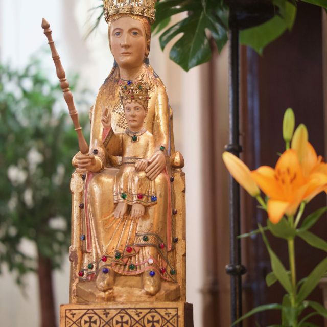 Marie, Siège de la Sagesse, venerée au sanctuaire de Villers-Notre-Dame, Belgique